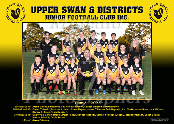 Year 3 - Upper Swan Football