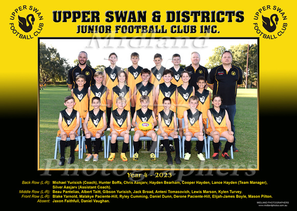 Year 4 - Upper Swan Football