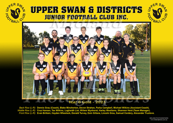 Year 6 Gold - Upper Swan Football