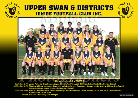 Year 8 Gold - Upper Swan Football