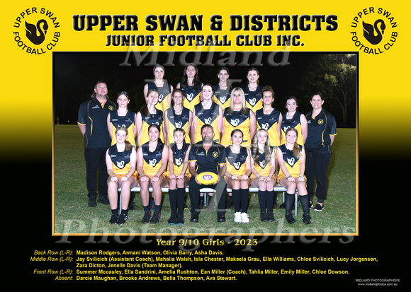 Year 9-10 Girls - Upper Swan Football